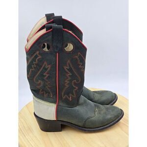 Jama Old West  Western Boot  Boys Youth Size 5.5